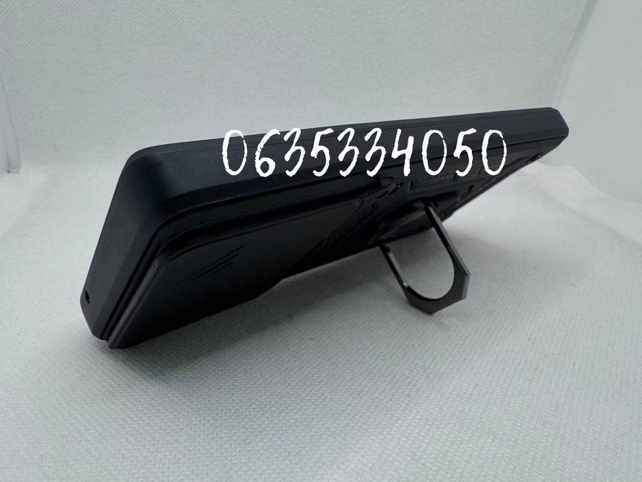 Чехол бампер для Motorola Edge 60 Fusion с кольцом под магнит