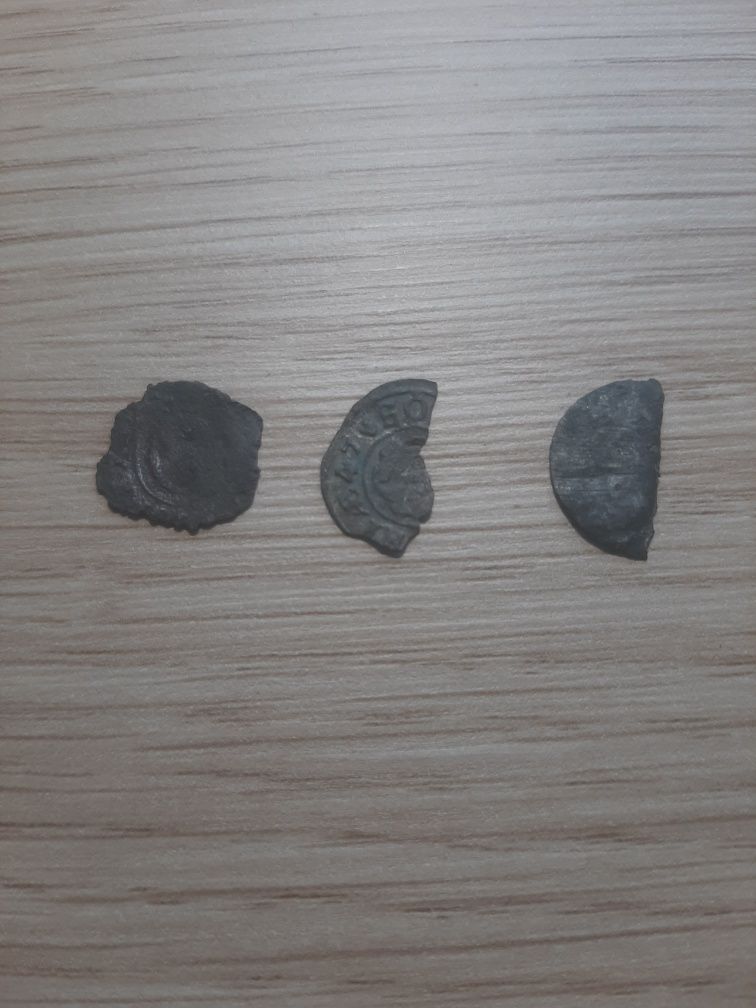Stare srebrne monety kawałki XVI/XVII wiek do identyfikacji