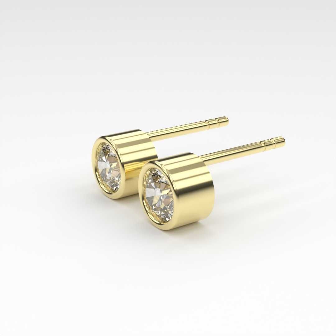 Kolczyki złote z diamentami - MTdiamonds