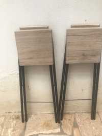 Cadeira madeira altas de cozinha ou sala