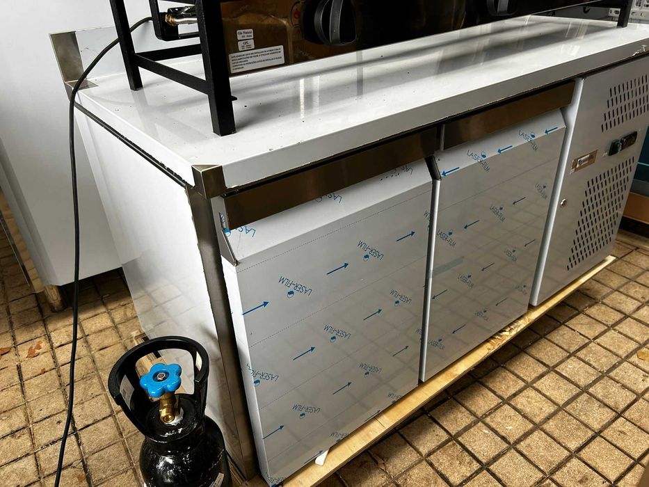 Bancada Refrigerada com Splashback- Com duas portas