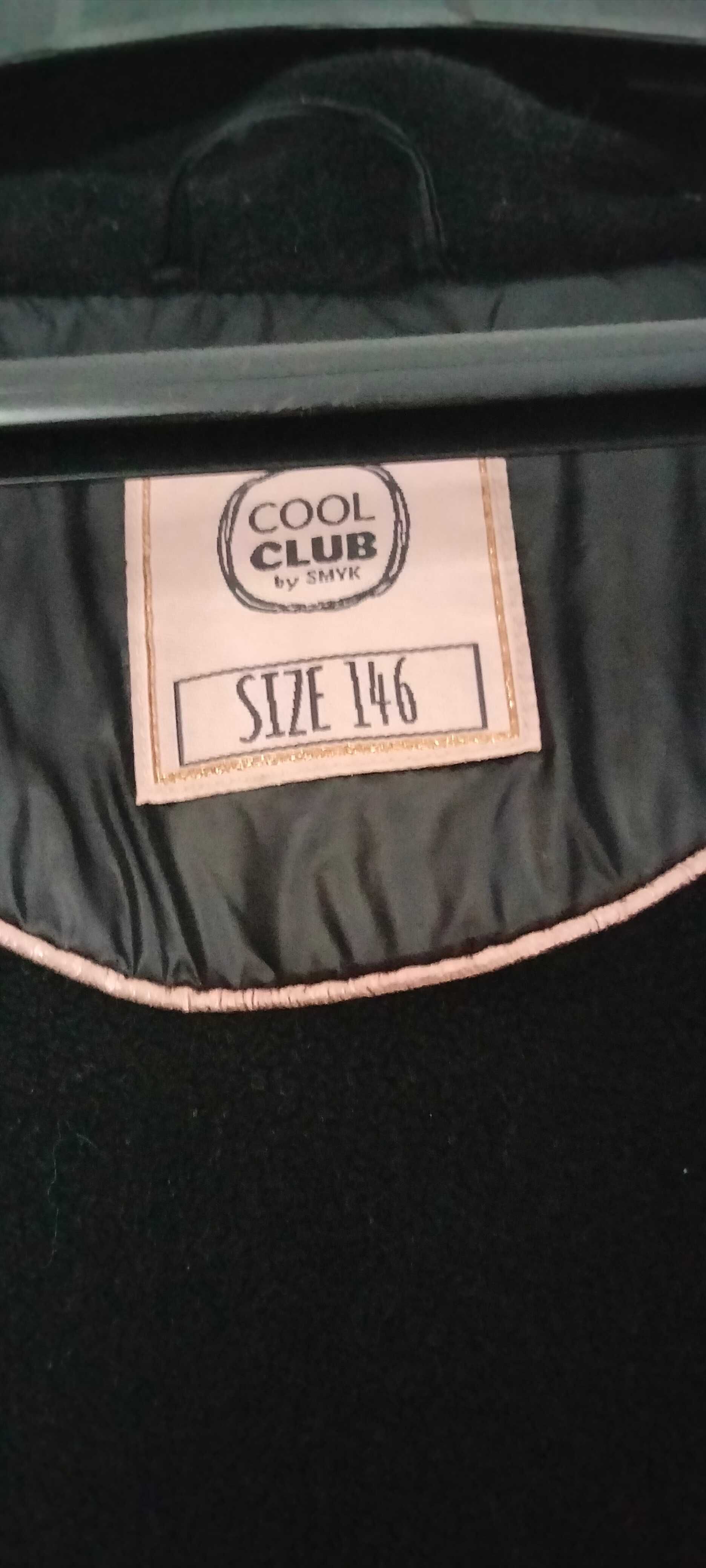 Cool Club- Zimowa, ocieplana polarem kurtka dziewczęca w rozm. 146 cm