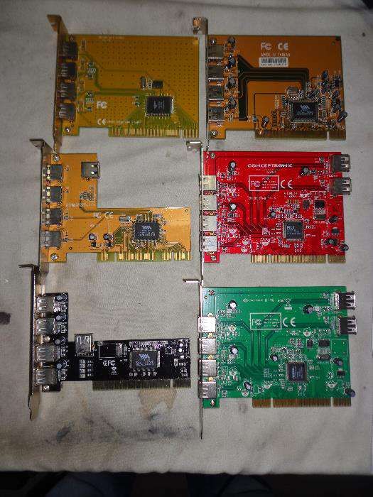Placas PCI/ISA graficas,som e rede,tv,usb