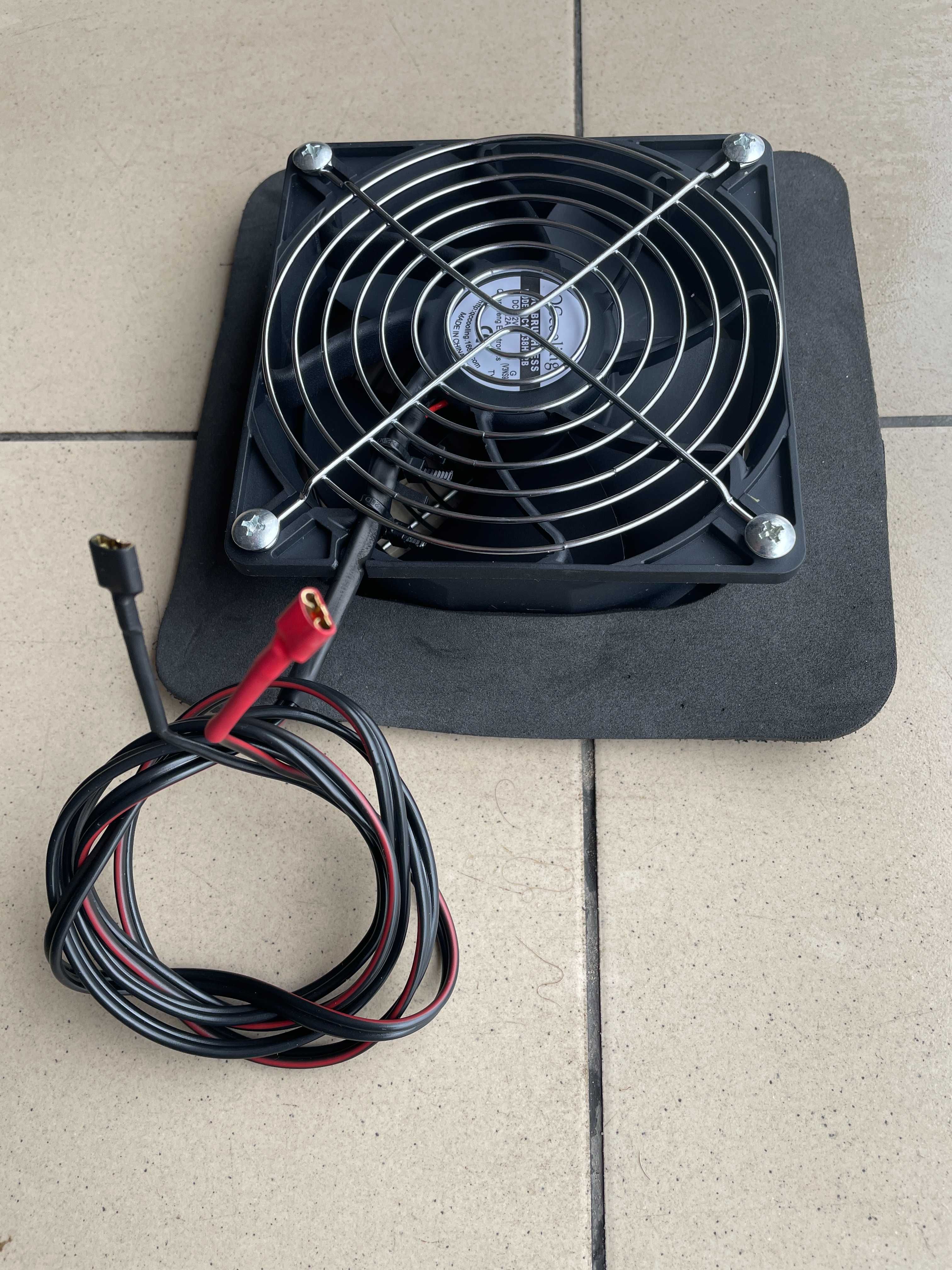 Wentylator 12V 120x120x38mm 5,2 A  65 watt do kostiumu misia polarnego