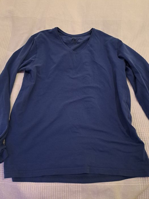 Bluzka / longsleeve 4F biała I niebieska