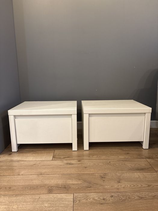 Nakasliki (szafki nocne) biale z szuflada IKEA Malm