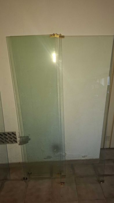 Portas vidro para movel c/ dobradicas