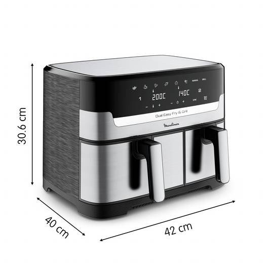 Comprada em 18/08/2025 - Air Fryer Moulinex Dual Easy Fry & Grill 8.3
