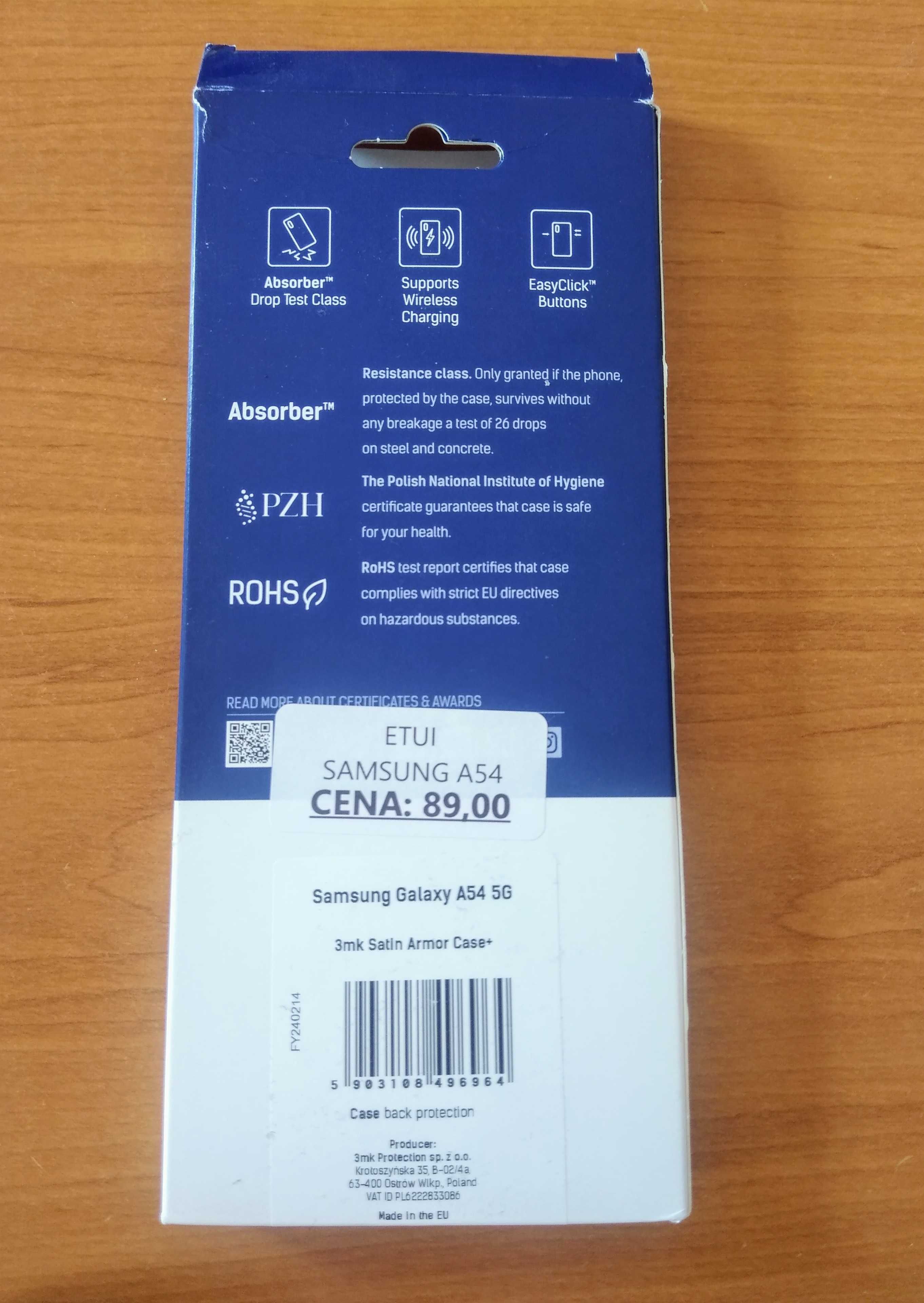 Samsung Galaxy A54 - transparentna ramka