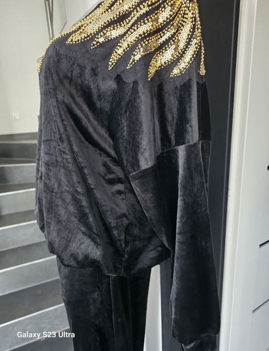 Nowy welurowy dres damski L/XL