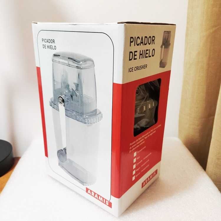 Picadora manual de gelo em pvc transparente Novo em caixa
