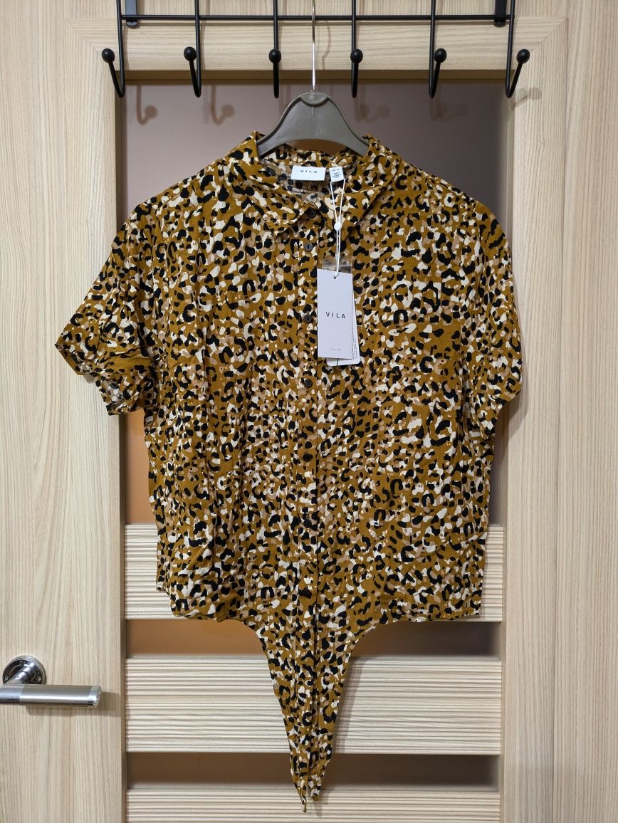 Bluzka NOWA Leopard 100% wiskoza XL VILA