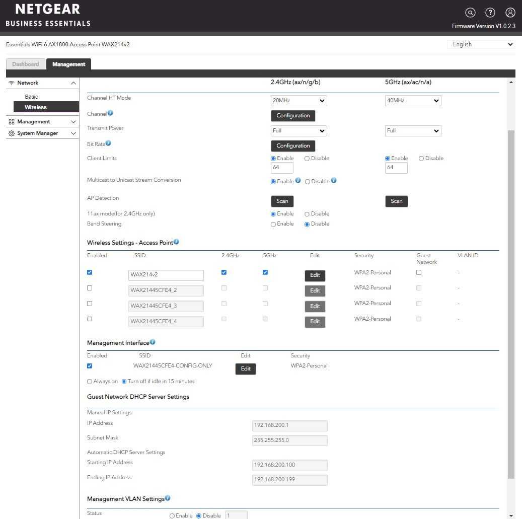 NETGEAR AX1800 WiFi 6 Dual-band Access Point (WAX214v2)