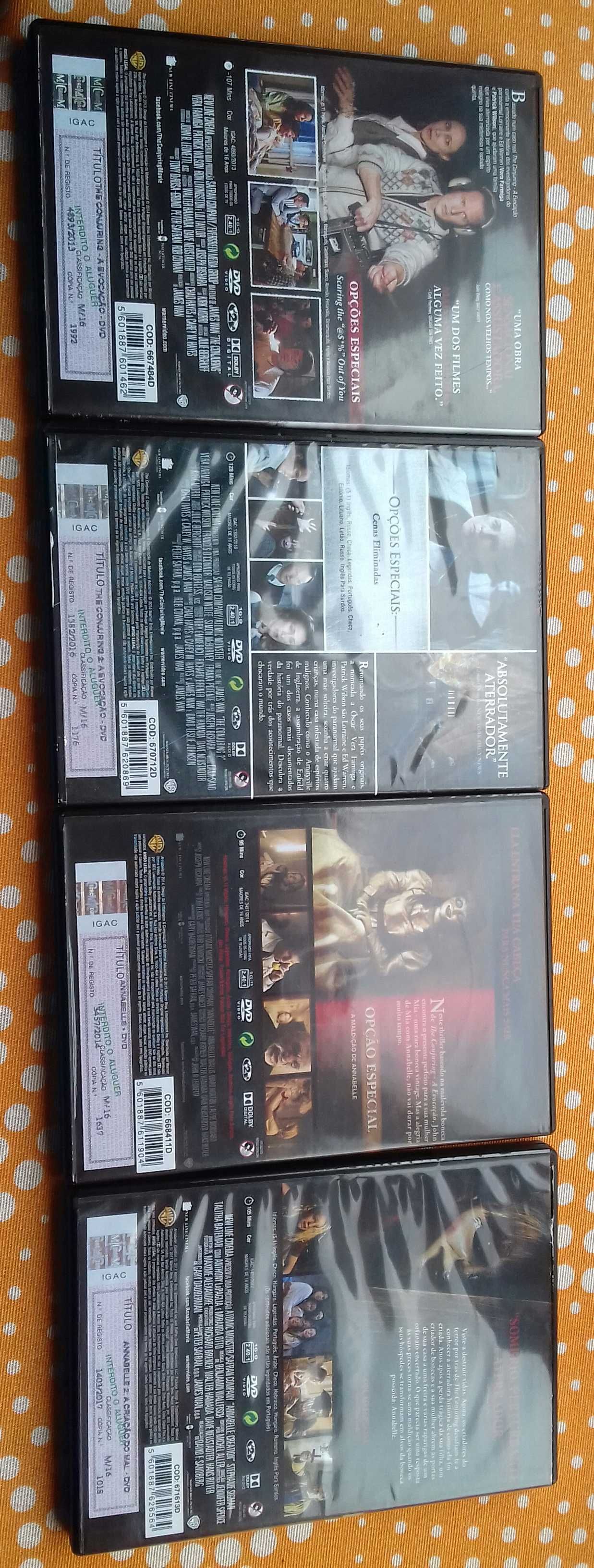 Dvd  Conjuring e Annabelle  conjunto 4 filmes
