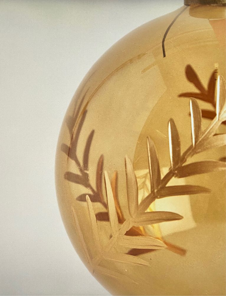 Bola Grande de Natal Borossilicato Folhas Zara Home