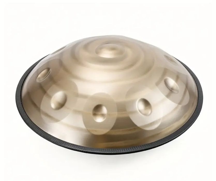 Хендпан 55 см 10 нот Kurd D мінор — золотий спіральний ханг