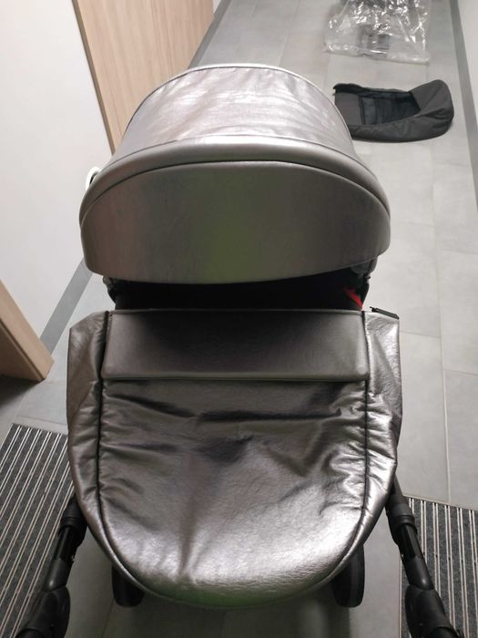 Wózek dziecięcy Tutis Zille 2w1 długa gondola + spacerówka srebrny