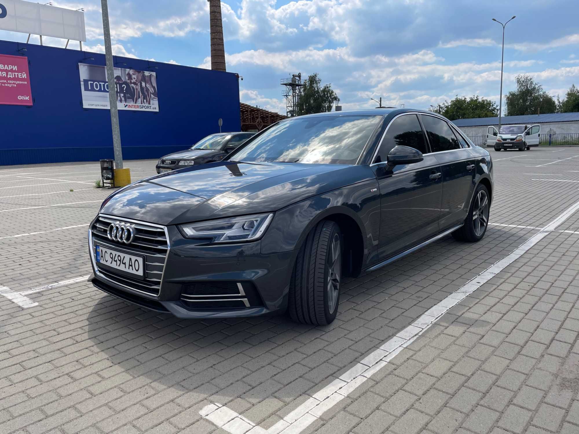 Audi A4 B9 Premium Plus 2.0 tfsi Quattro 252 к/с, S-line