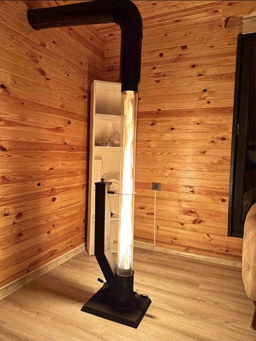 Камин обогреватель на пелетах в квартиру . Дом. СТО