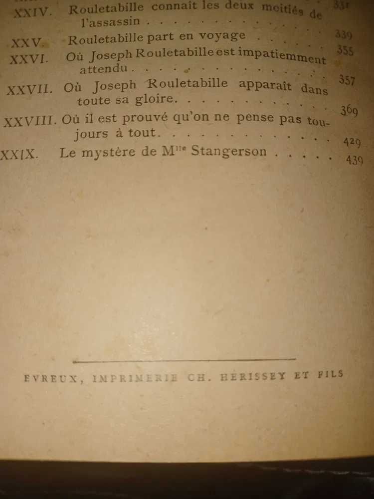 Livro antigo francês de 1905