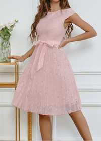 Vestido shein rosa