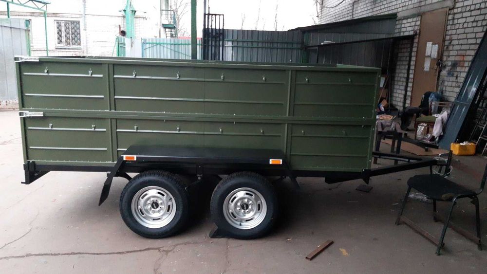 Прицеп двухосный 2500на1400 с усиленным бортом 450 Хит продаж