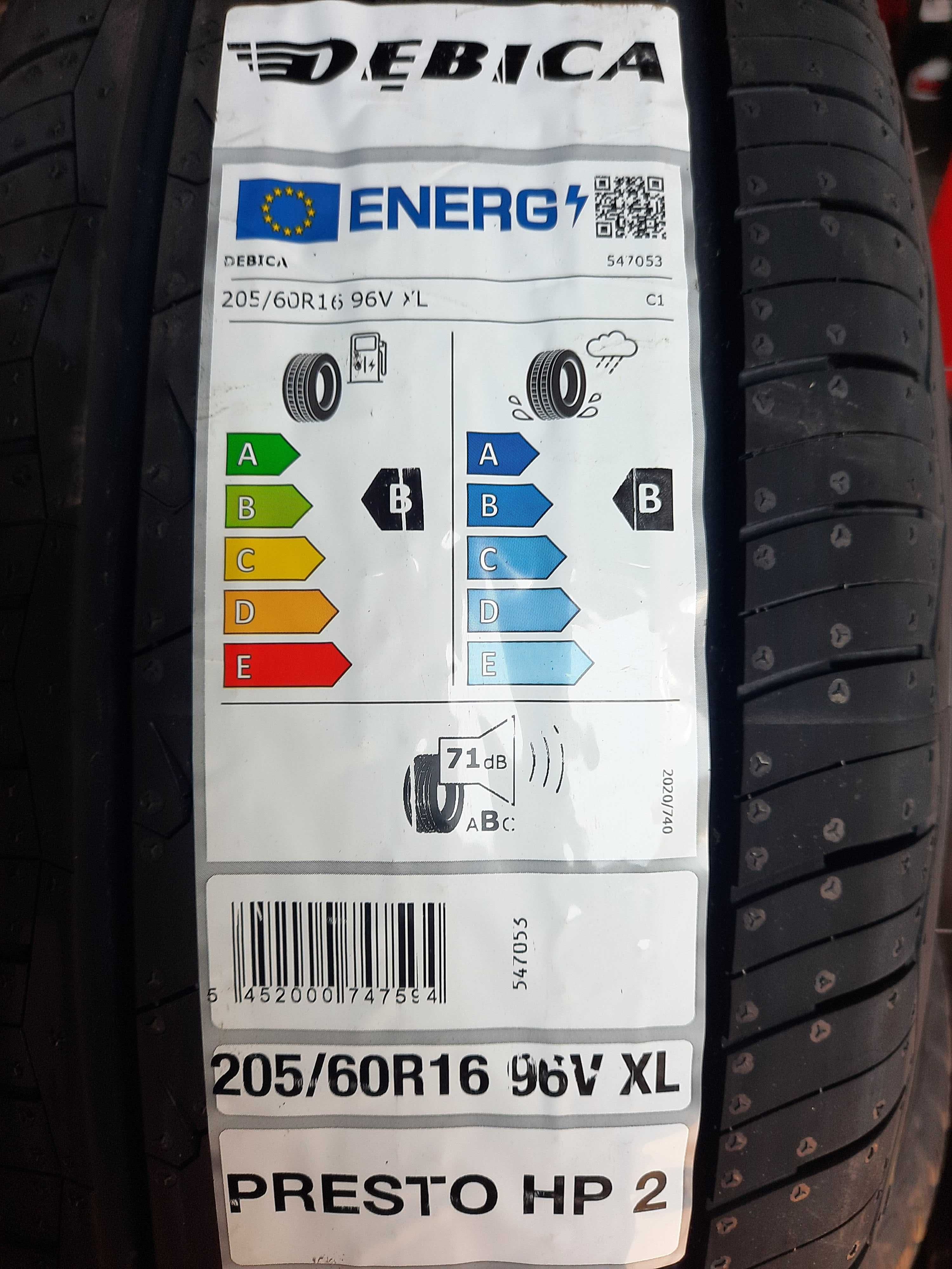 2szt. nowe opony letnie 205/60R16 96V XL DĘBICA PRESTO HP 2 Warszawa