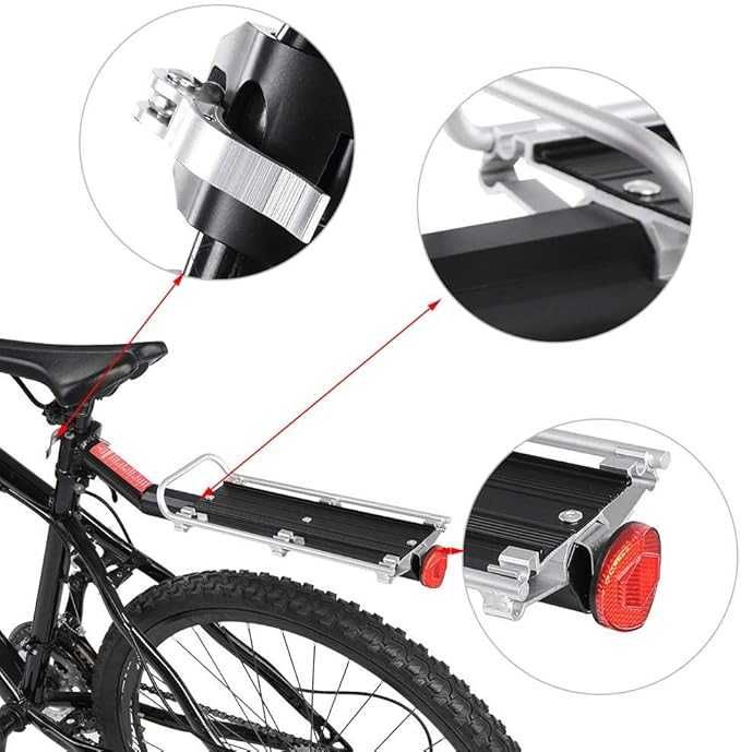 VGEBY Bagażnik rowerowy tylny stop aluminium szosowe górskie rowery