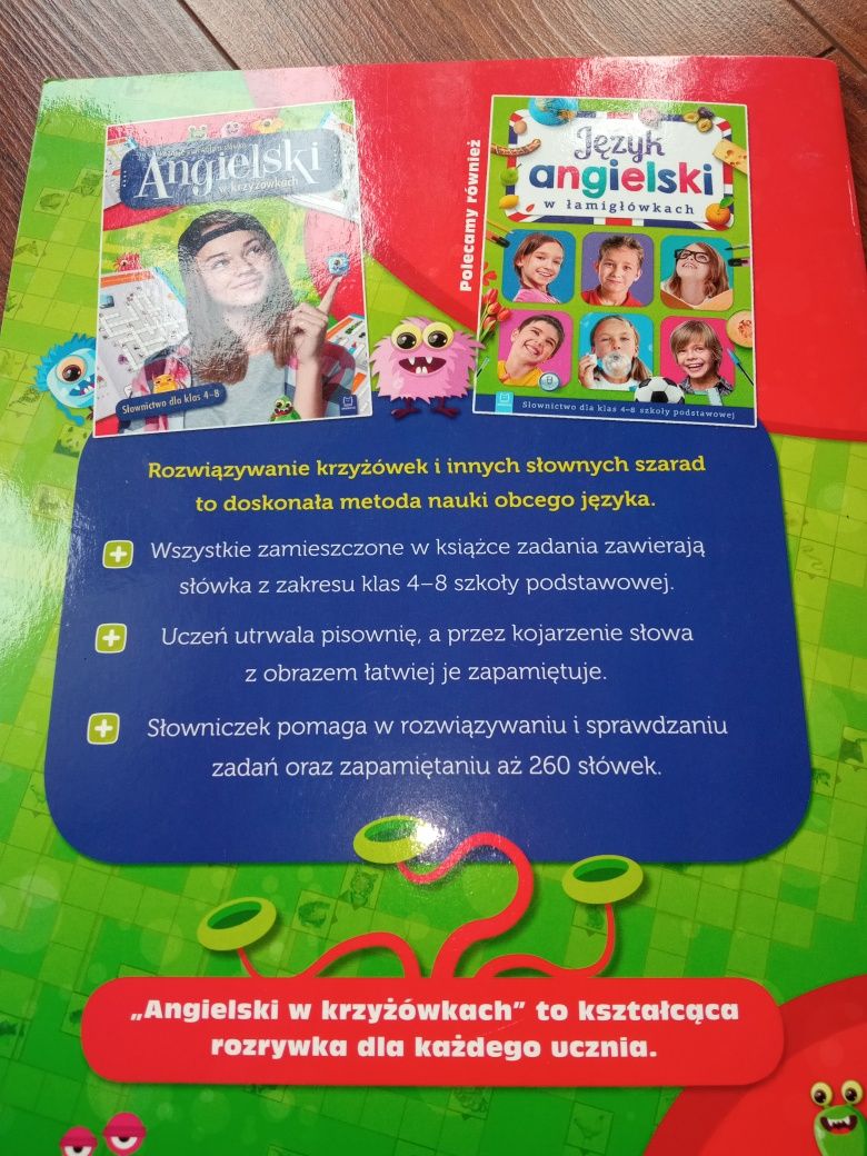 Książka edukacyjna angielski w krzyżówkach do nauki angielskiego