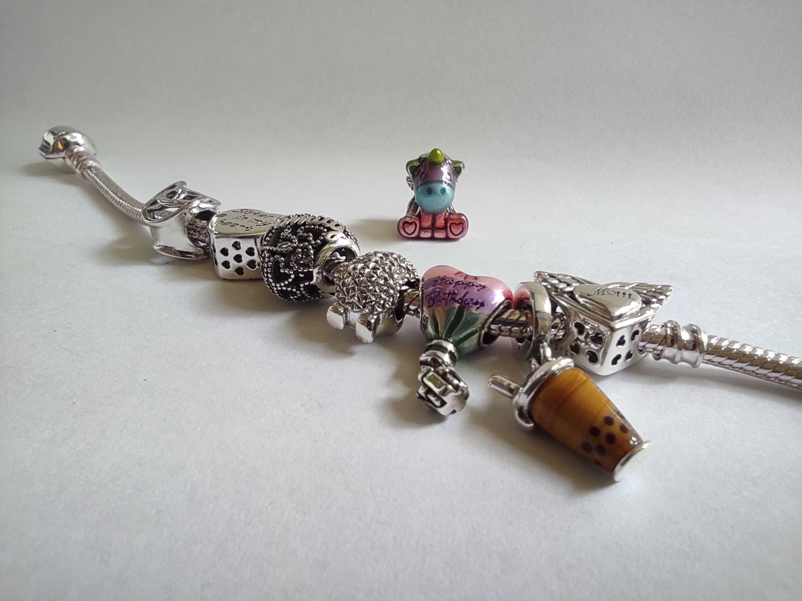Zawieszka Charms na Bransoletkę Kocham Koty