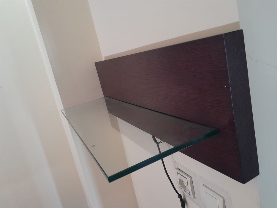 Półka szklana z ledem