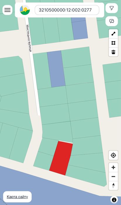 Продаж 10-соток під будівництво правильної форми по Саксаганського