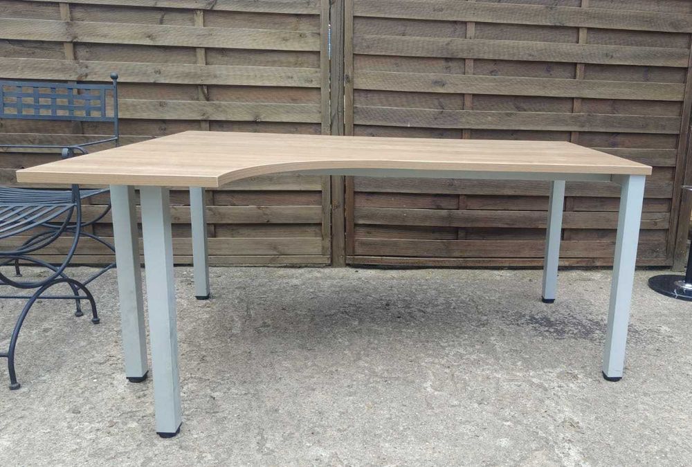 Biurko narożne 160x120 blat duży solidny