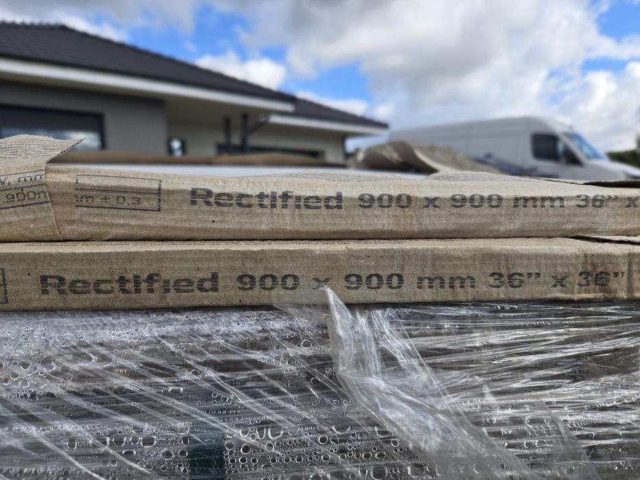 Gres płyty płytki tarasowe Stargres Stark White 90x90 20mm 2cm