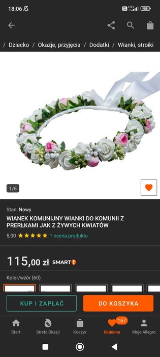 Sukienka komunijna ODBIÓR TYLKO OSOBISTY