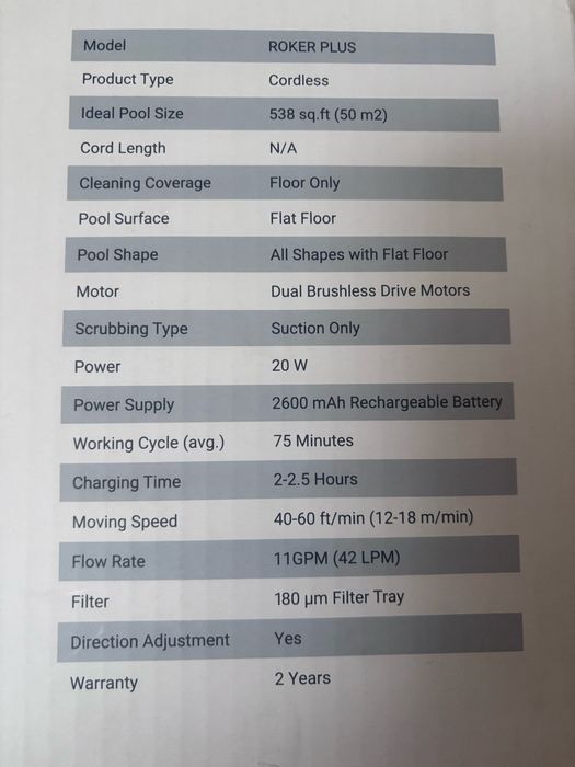 Robot basenowy Seauto bezprzewodowy odkurzacz basenowy roker plus