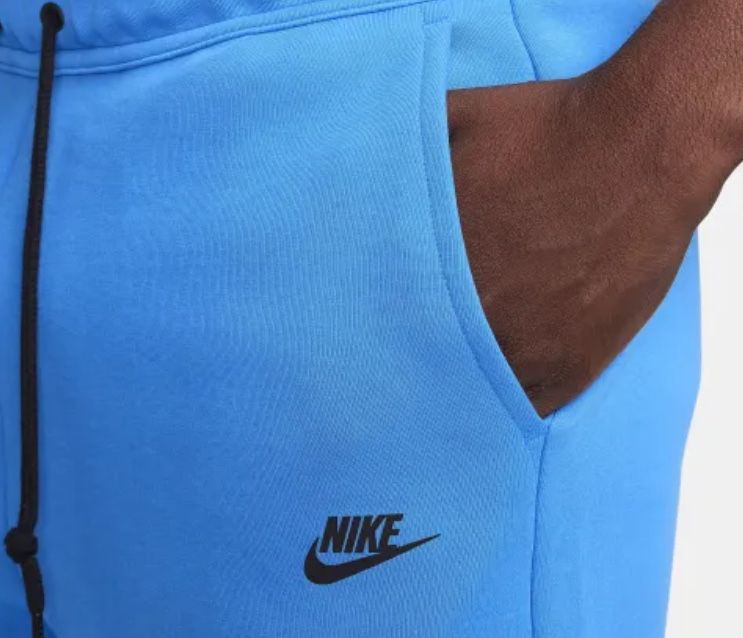 Новые шорты nike tech fleece shorts blue -ХХЛ