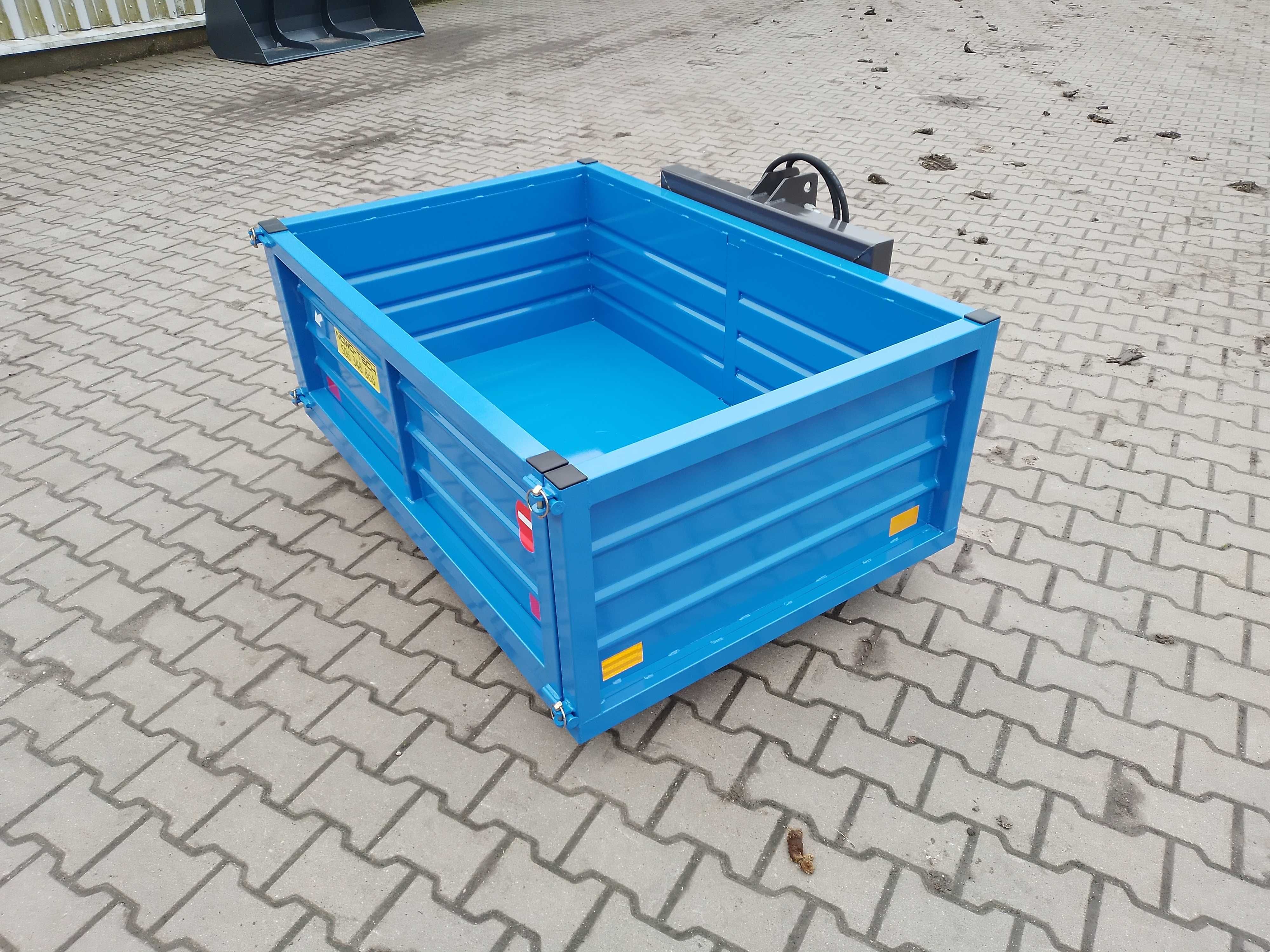 skrzynia transportowa na tył ciągnika TUZ, hydrauliczna, producent