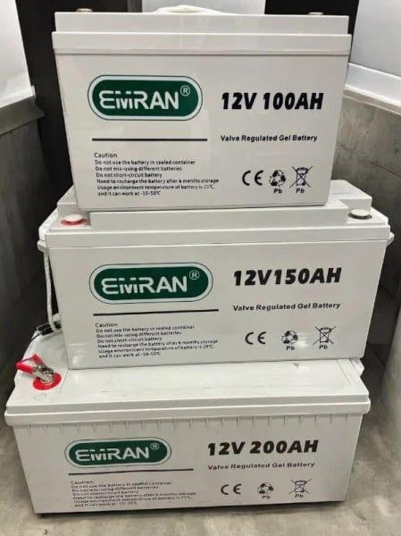 Гелевий акумулятор 2025рік  Emran GEL Battery 100 Ah 12V (26 кг)
