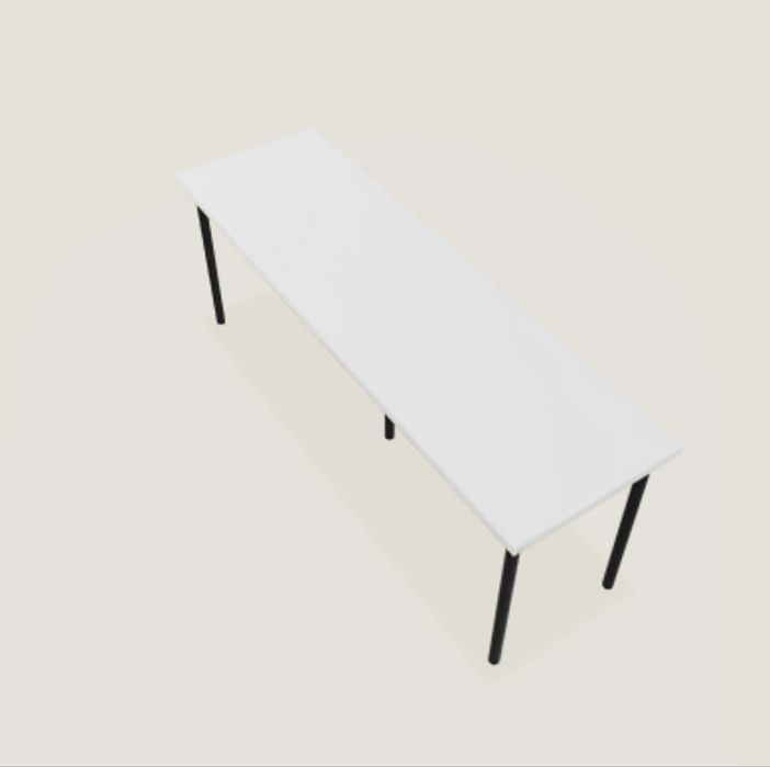 Ikea biuro białe 200x60cm + cztery nogi z regulowaną wysokością