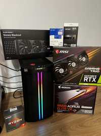 Gamingowy super mocny rtx 3090 Ryzen 7 5800X GWAR wodne chłodzenie