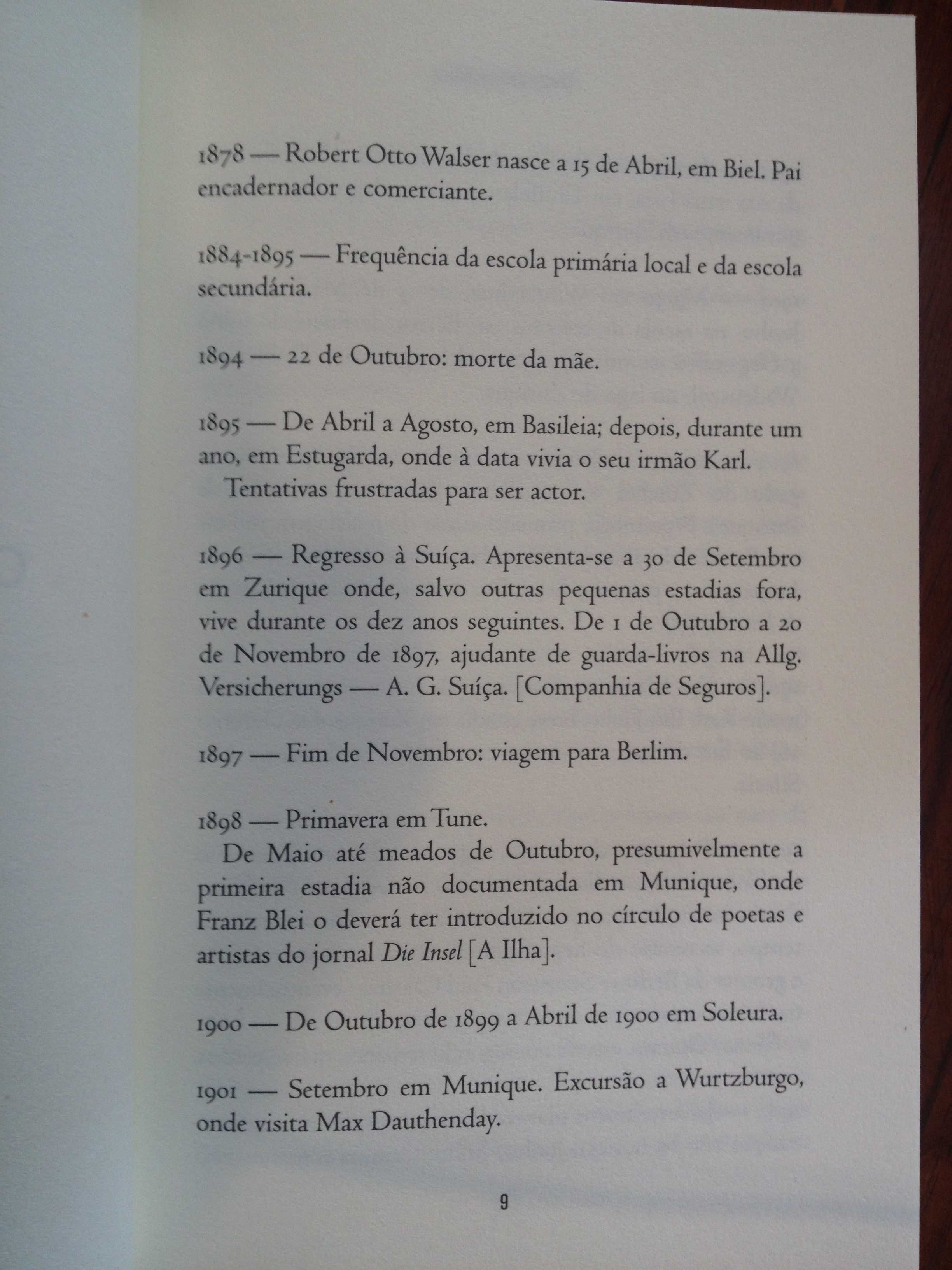 Robert Walser - Gata Borralheira, Branca de Neve, A Bela Adormecida