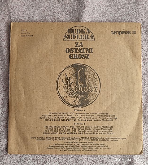 Winyl Za ostatni grosz Budka Suflera 1981