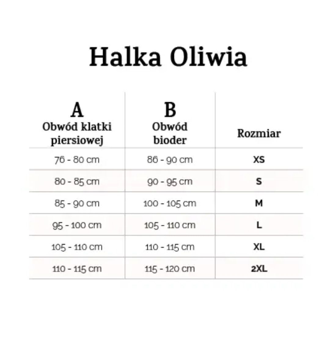 Halka satynowa "Oliwia"