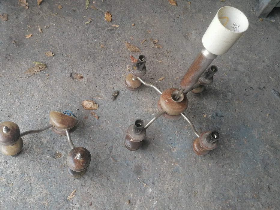 Żyrandol kinkiet retro art deco vintage zabytek PRL klasyk