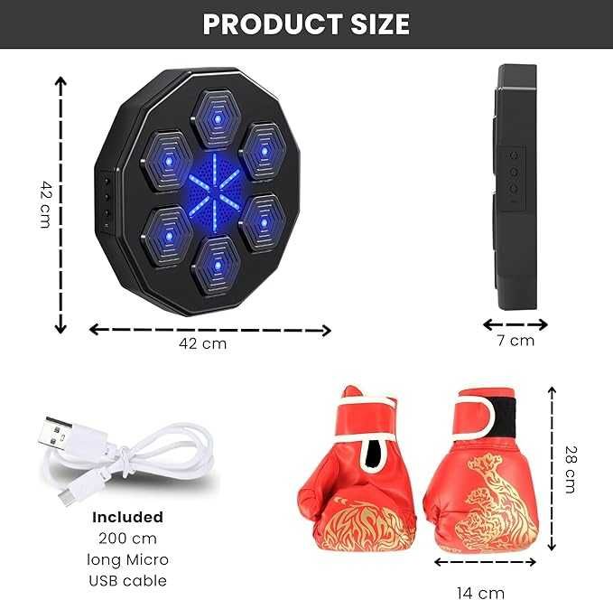 Maszyna bokserska elektroniczna maszyna bokserska BLUETOOTH 42X42