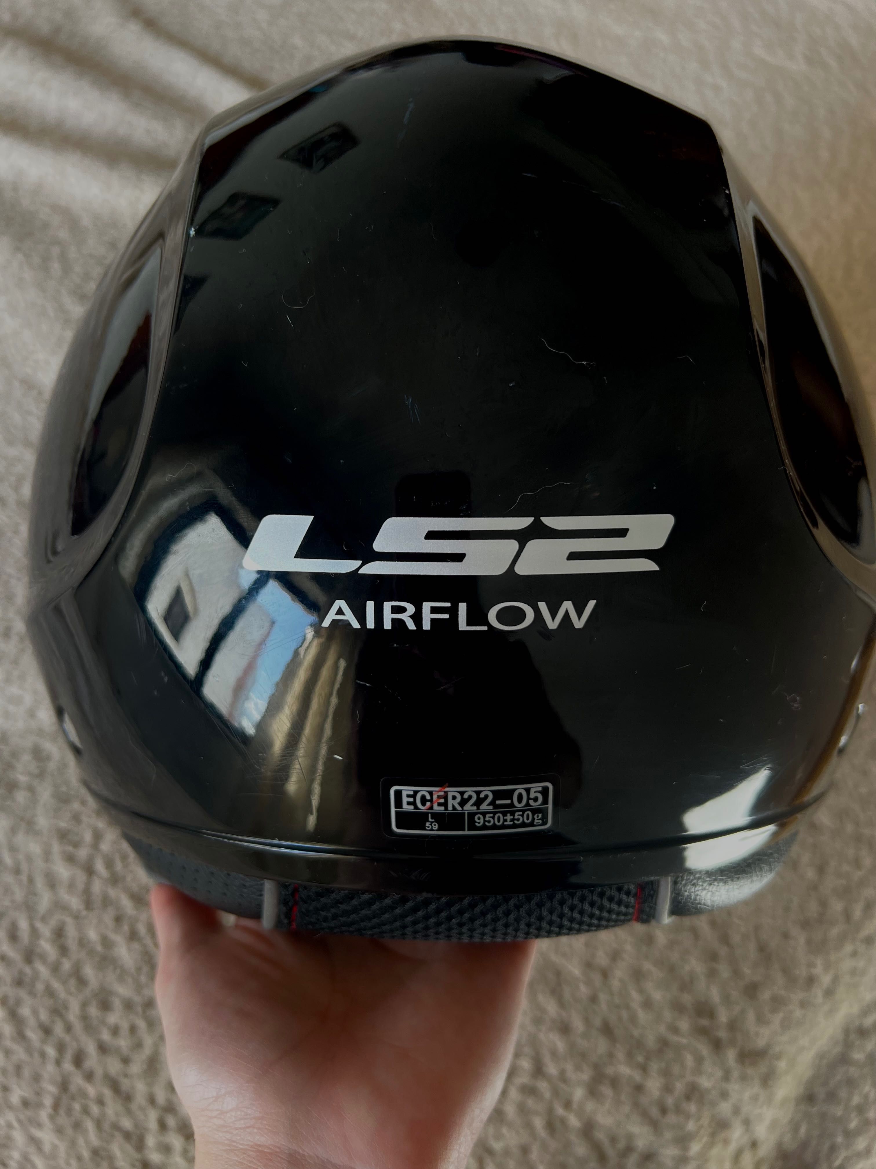 Capacete Jet LS2 Of616 Airflow Ll Black