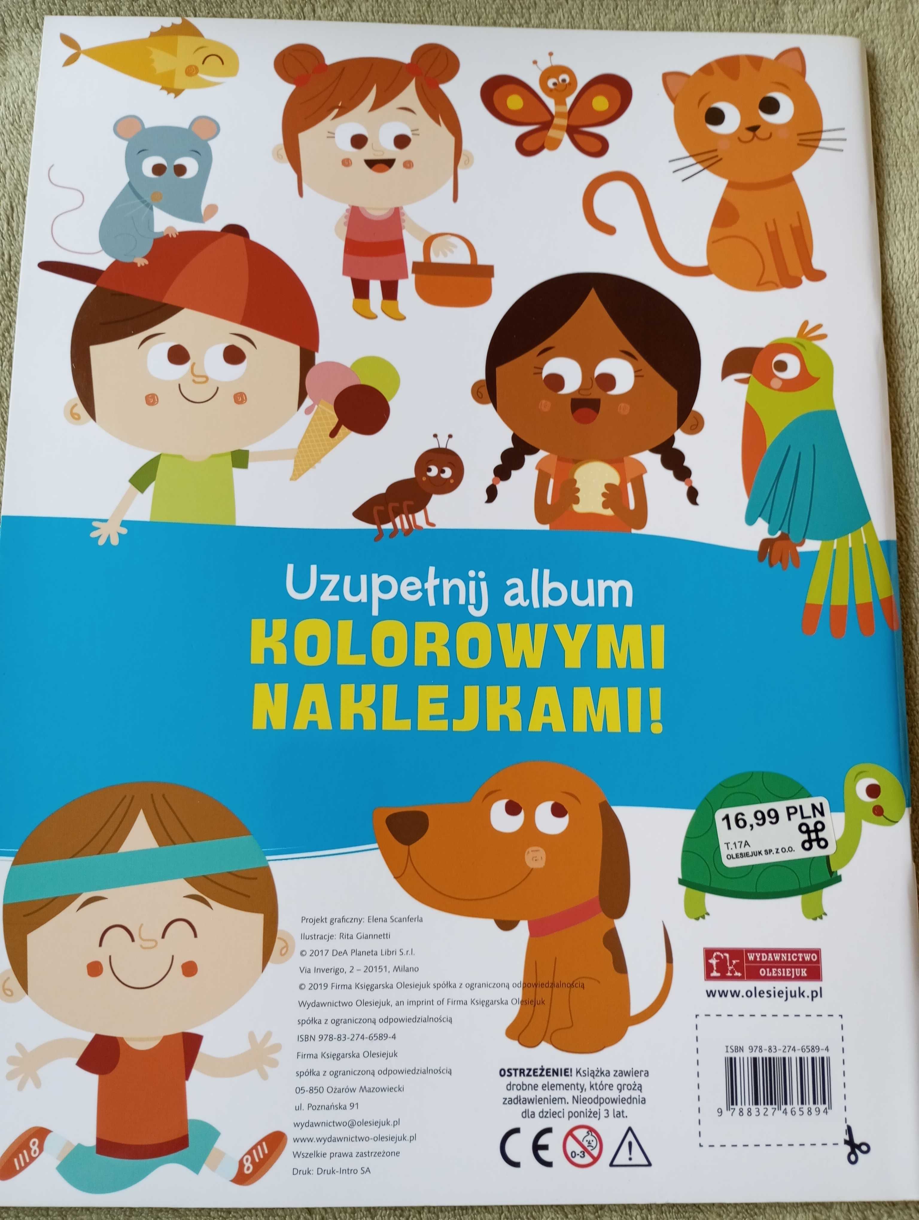 nieużywane Maxi Naklejki Mój Świat, ponad 100 naklejek,  duży format