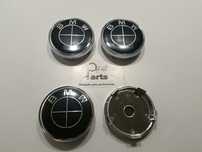 Conjunto 4 centros jante BMW (Preto)