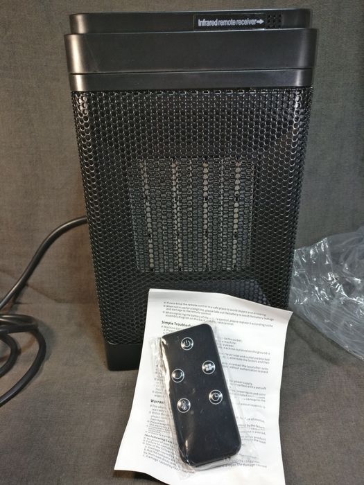 Тепловентилятор керамический на 1500 Вт с пультом